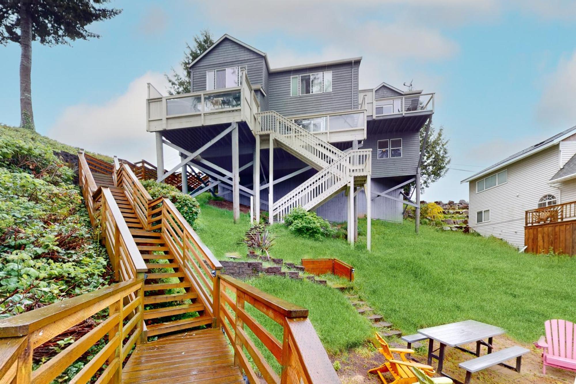 Lazy Lookout On Devils Lake Lincoln City Exteriör bild